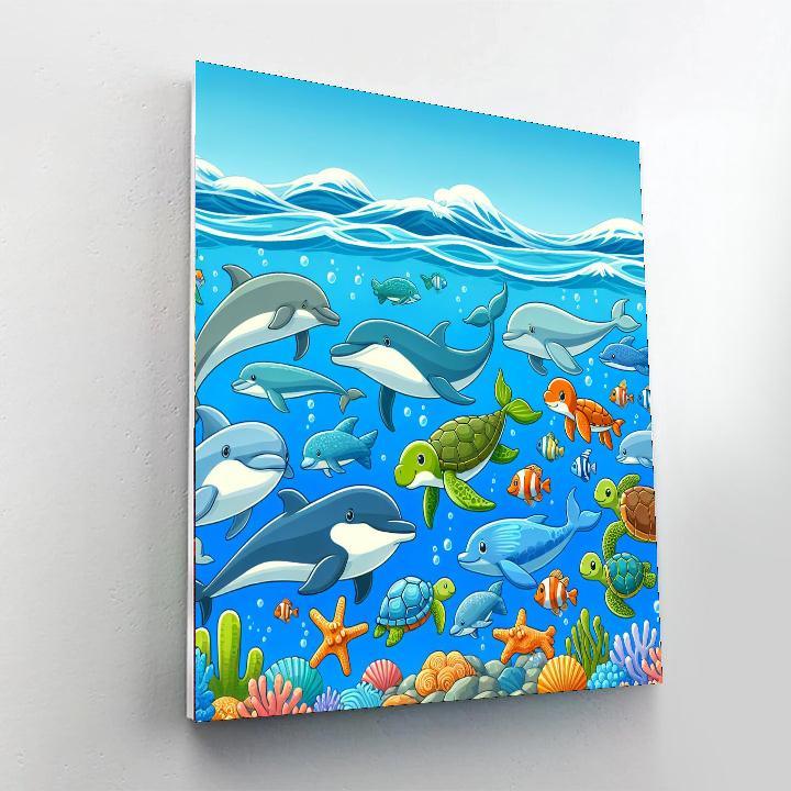 Ocean Voyage With Sea Creatures Paint By Number