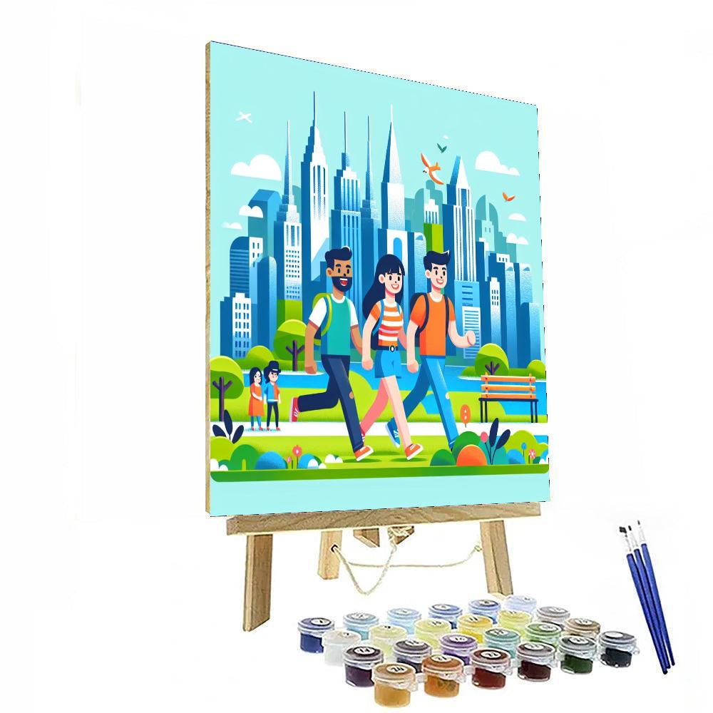 Curious City Adventure Painting Number Kit