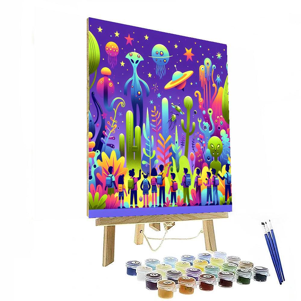 Alien Jungle Expedition Paint By Number