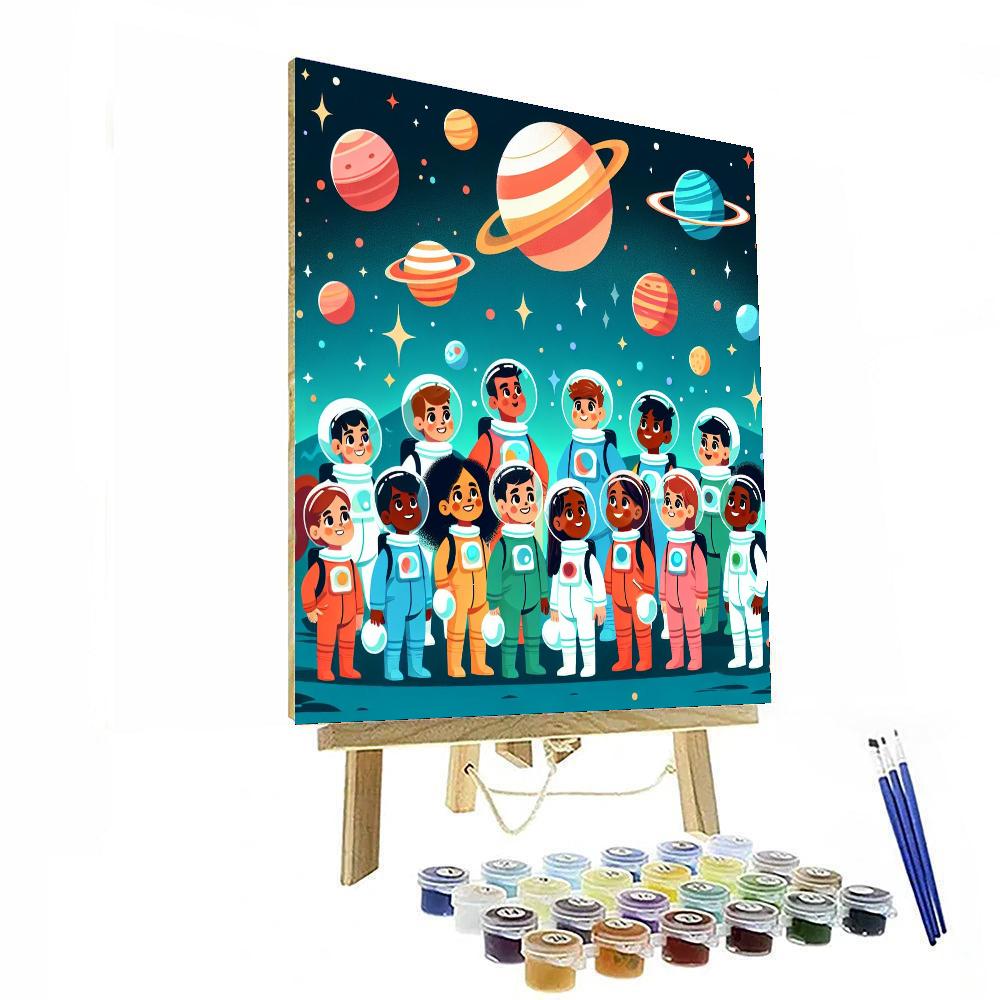 Galactic Star Quest Painting By Numbers Kit