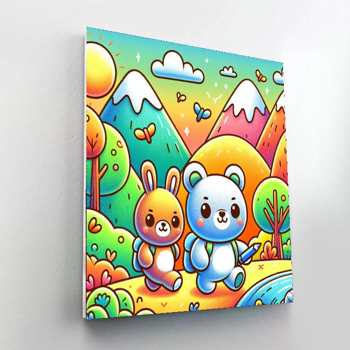 Crayon Critter Caper Numbered Painting Kits