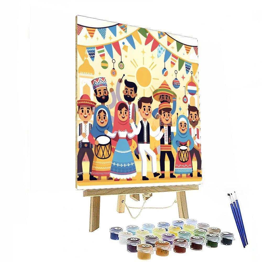 Cultural Carnival Paint By Numbers Art