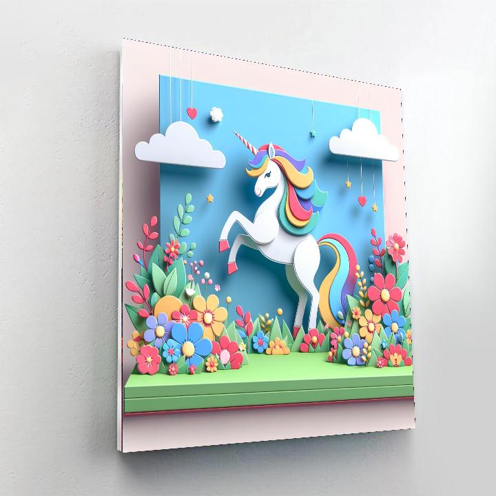 Mystical Unicorn Dreamland Painting By Numbers Kit
