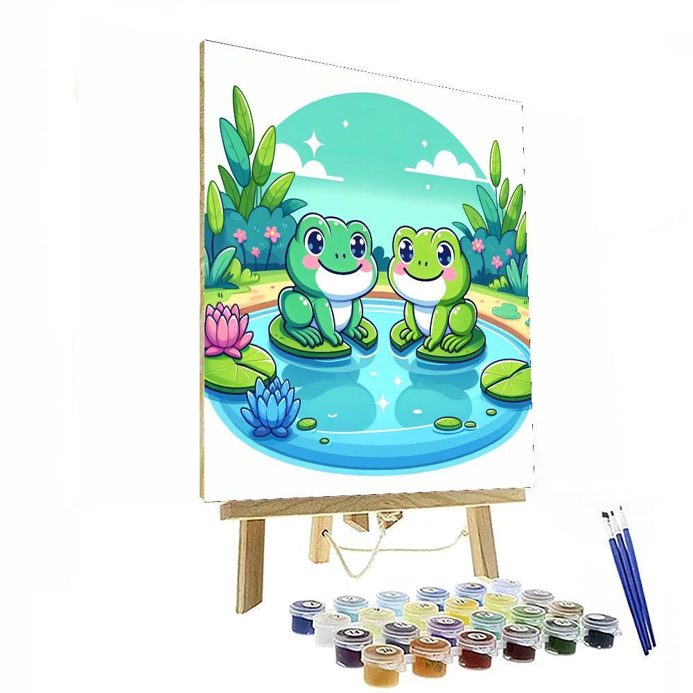Froggy Friends Paint By Color