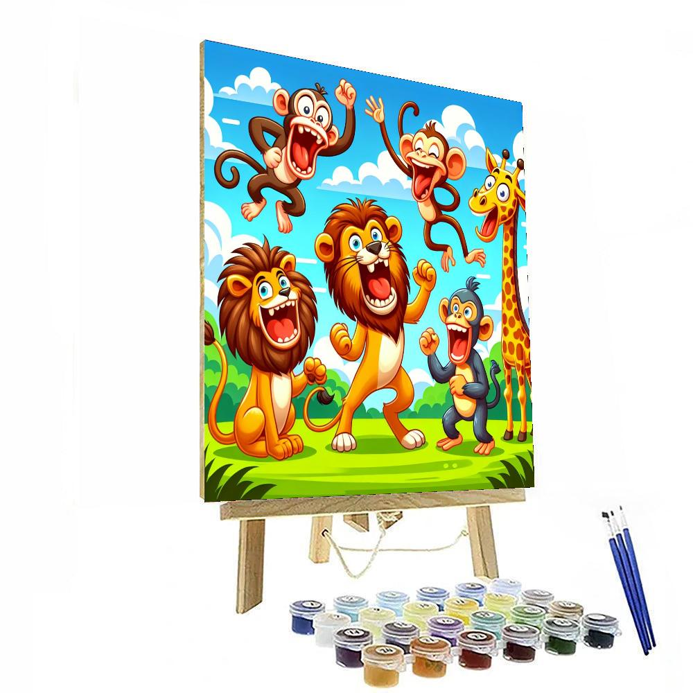 Funny Wild Animals Paint By Numbers