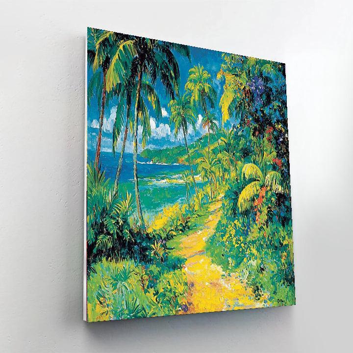 Paul Gauguin Inspired Gauguin's Exotic Oasis  DIY Paint By Numbers