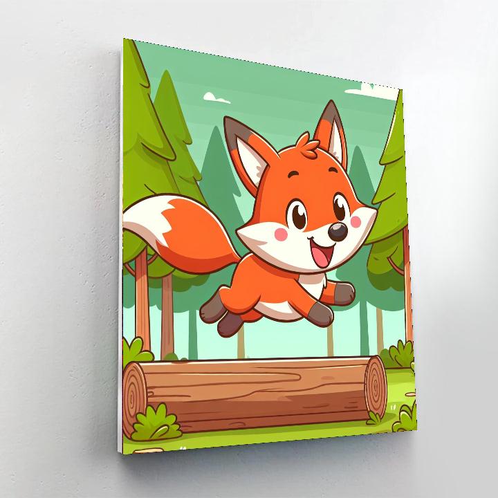 Frolicsome Fox Numbered Painting Kits