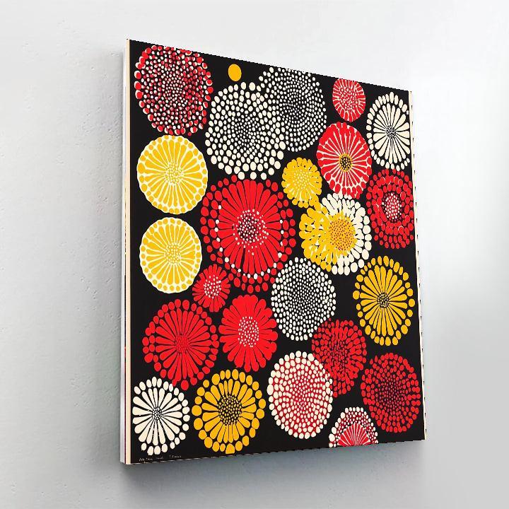 Yayoi Kusama Inspired Whimsical Polka Dreams  Paint By Number