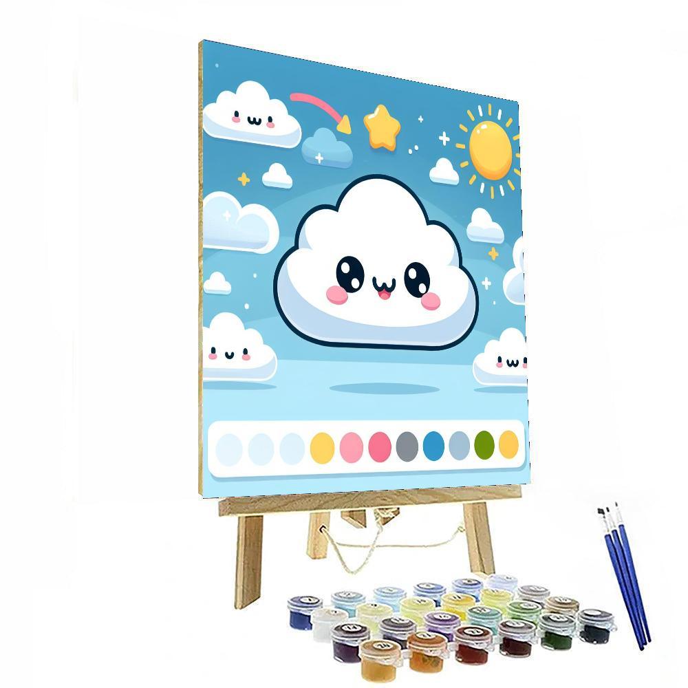 Charming Cloud DIY Paint By Numbers