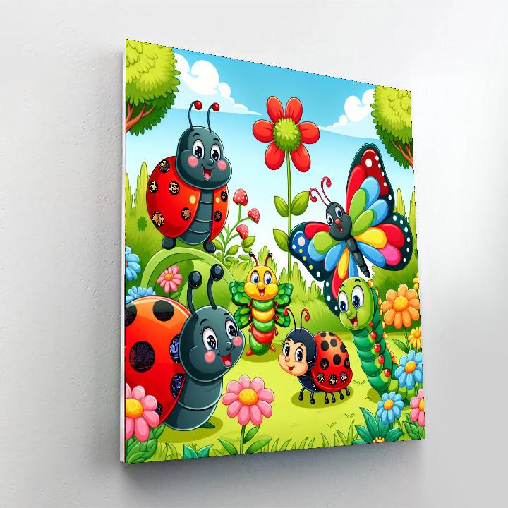 Friendly Bugs Painting By Numbers Kit