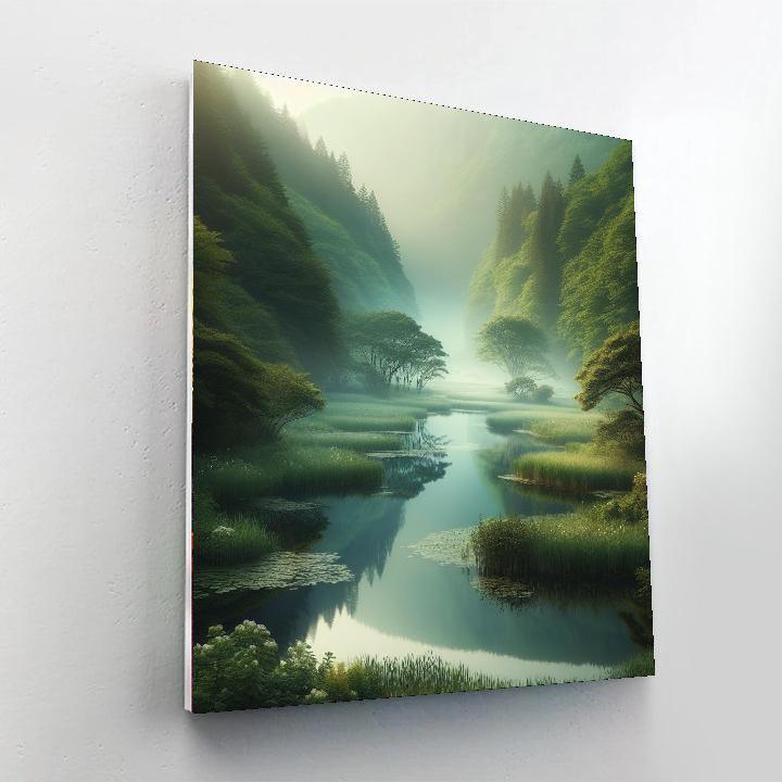 Dreamy Marshland Tranquility Painting By Numbers Kit
