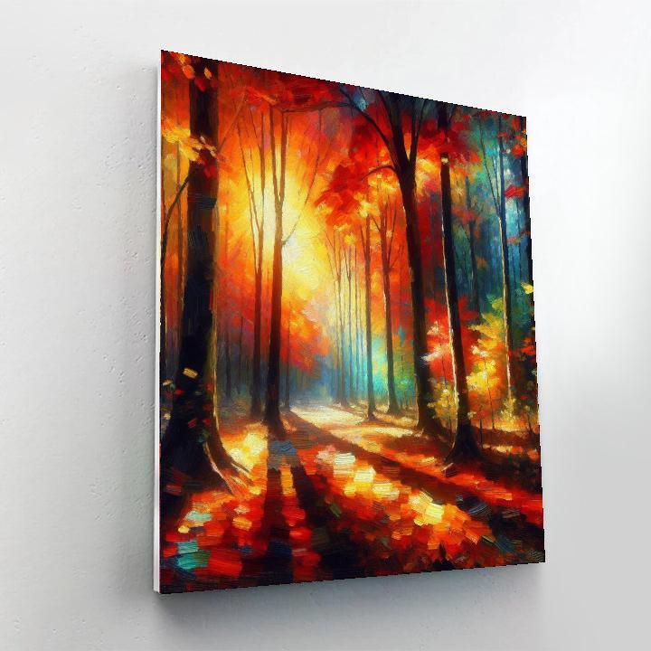 Radiant Autumn Foliage DIY Paint By Numbers