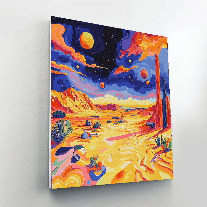 Dali Inspired Surreal Desert Dreams Paint By Numbers Kits