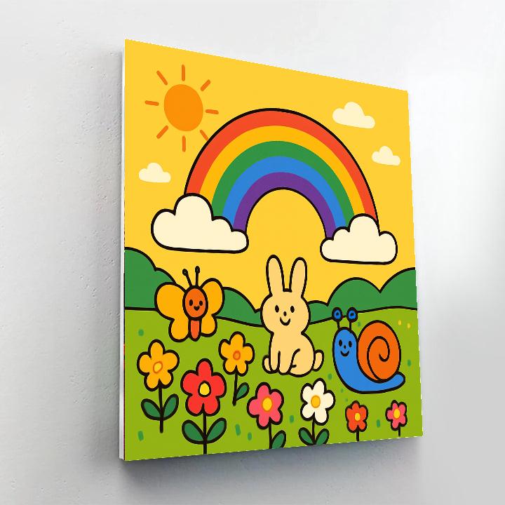 Magical Rainbow Valley Paint By Number