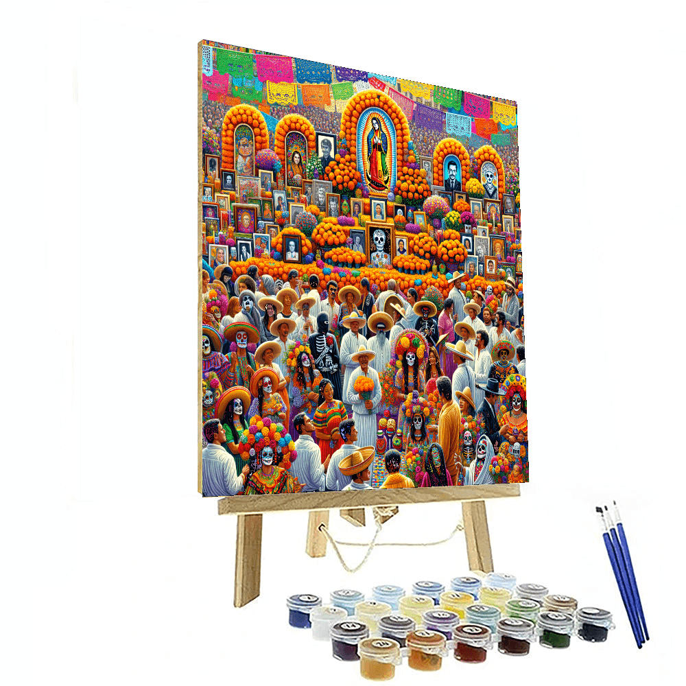 Oaxacan Day Of The Dead Festival DIY Paint By Numbers