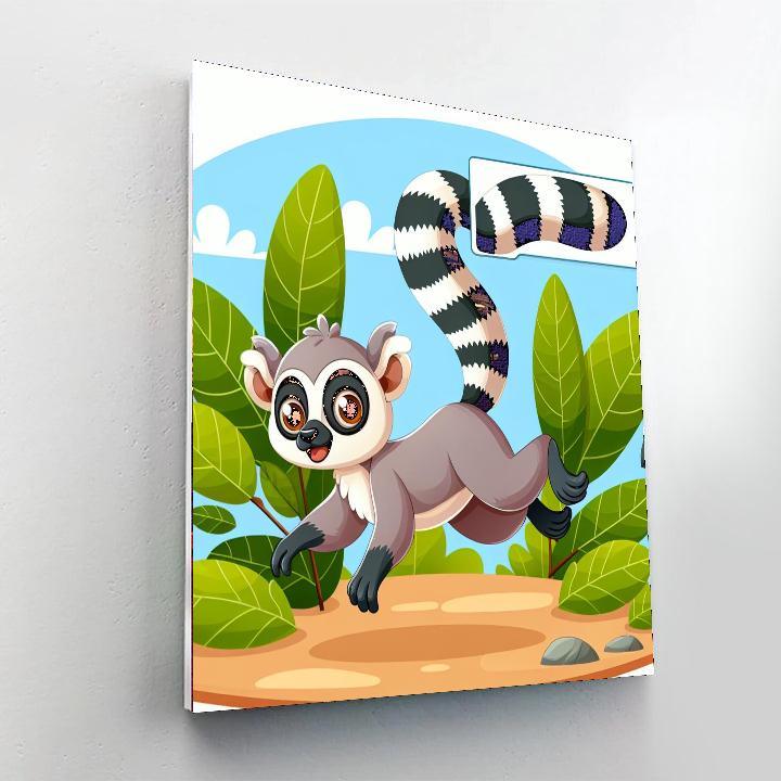Leaping Lemur Paint By Color