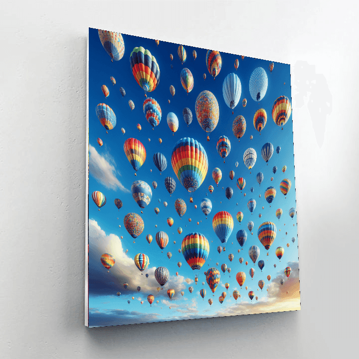 Whimsical Balloon Journey Number Painting
