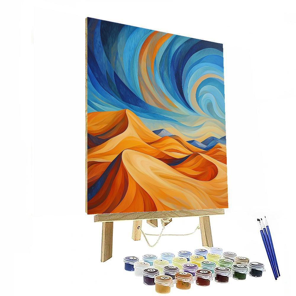Georgia O'Keeffe Inspired Whirling Desert Winds  Paint By Numbers Kits