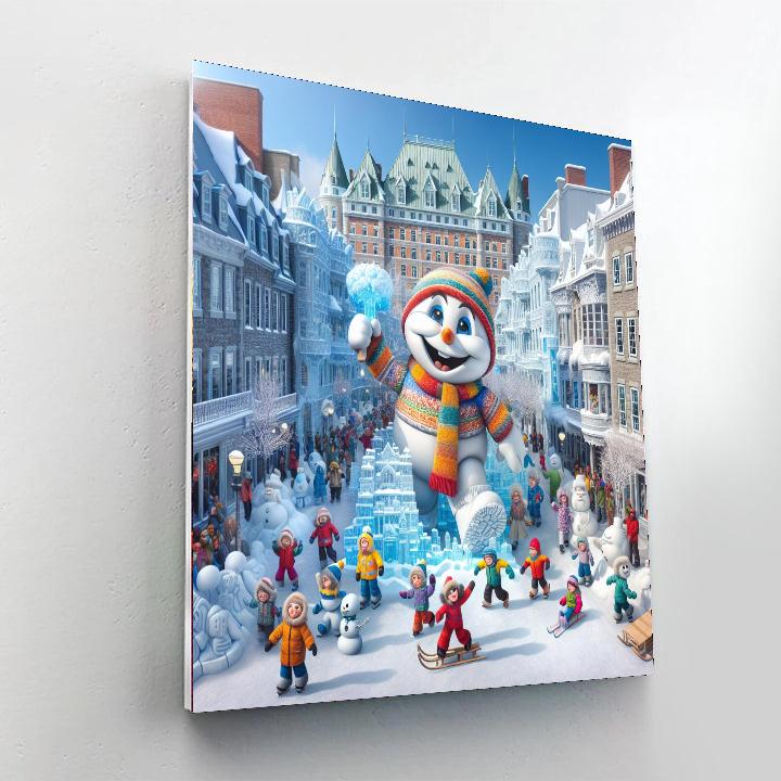 Winter Carnival - Québec, Canada DIY Paint By Numbers