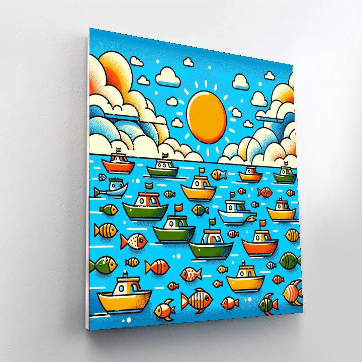 Nautical Adventures Painting Number Kit