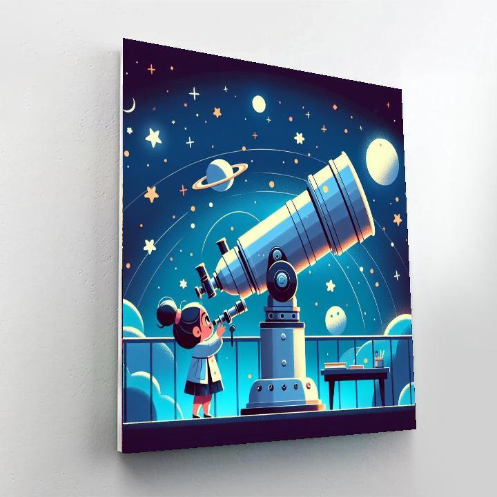 Starry Night Observatory Paint By Numbers