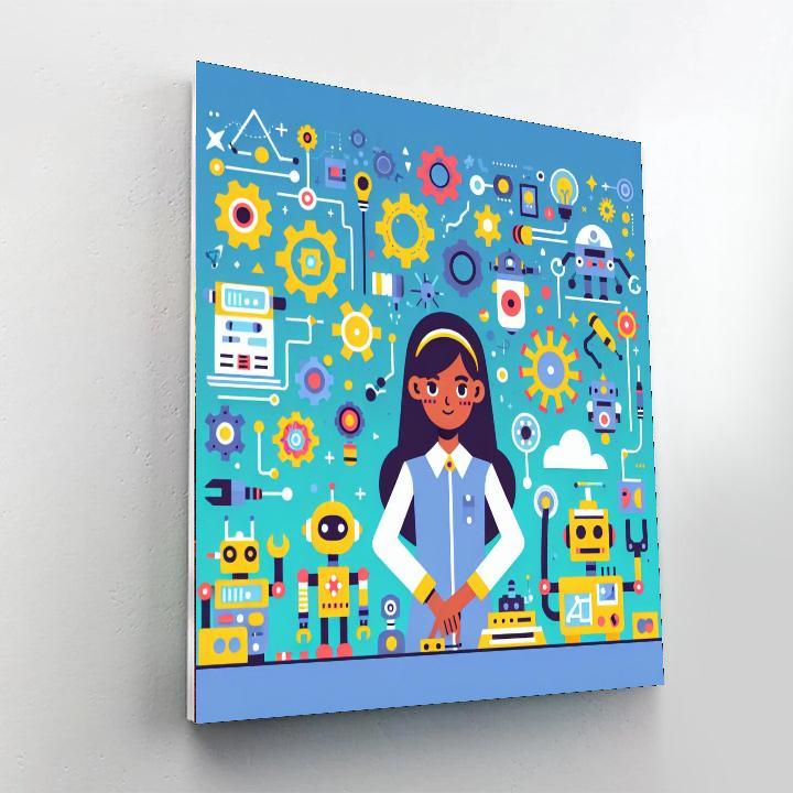 Robot Inventor's Adventure Paint By Number