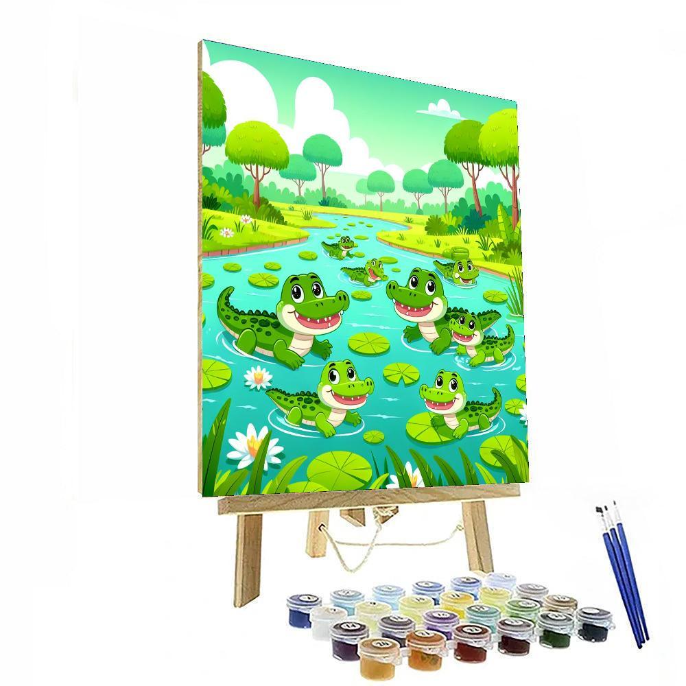 Adventurous Alligators Painting By Numbers Kit