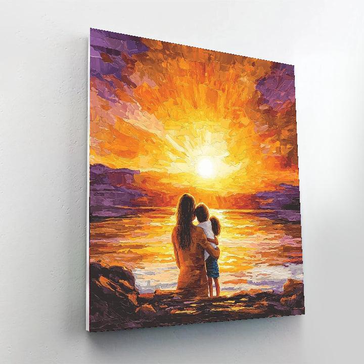 Sunset Hugs DIY Paint By Numbers