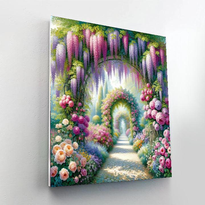 Charming Garden Archway DIY Paint By Numbers