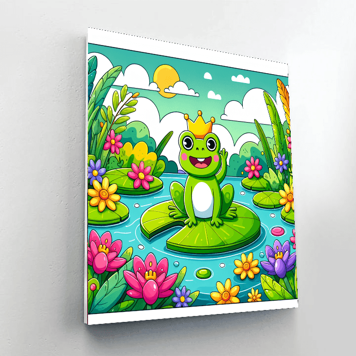 Jolly Frog Prince Paint By Number