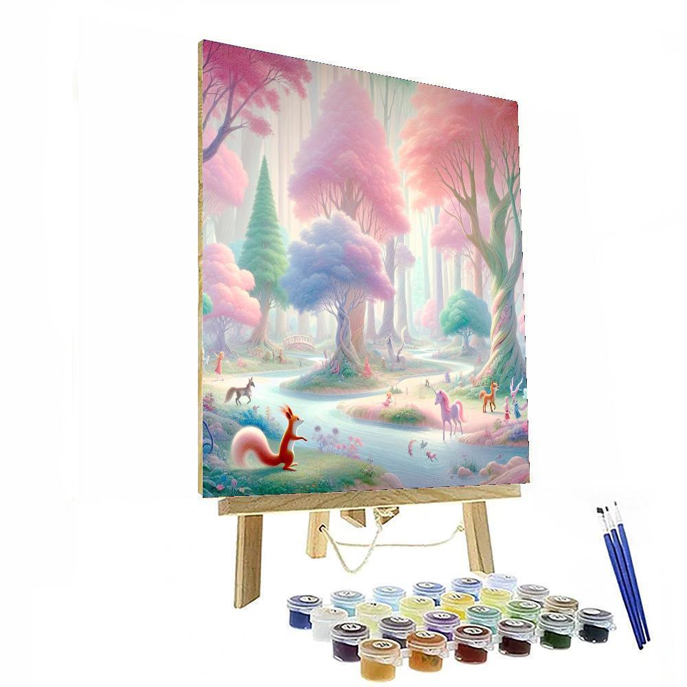 Pastel Woodland Fantasy Painting By Numbers Kit