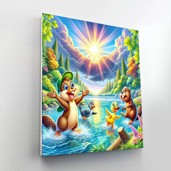 Enchanted Riverbank Numbered Painting Kits