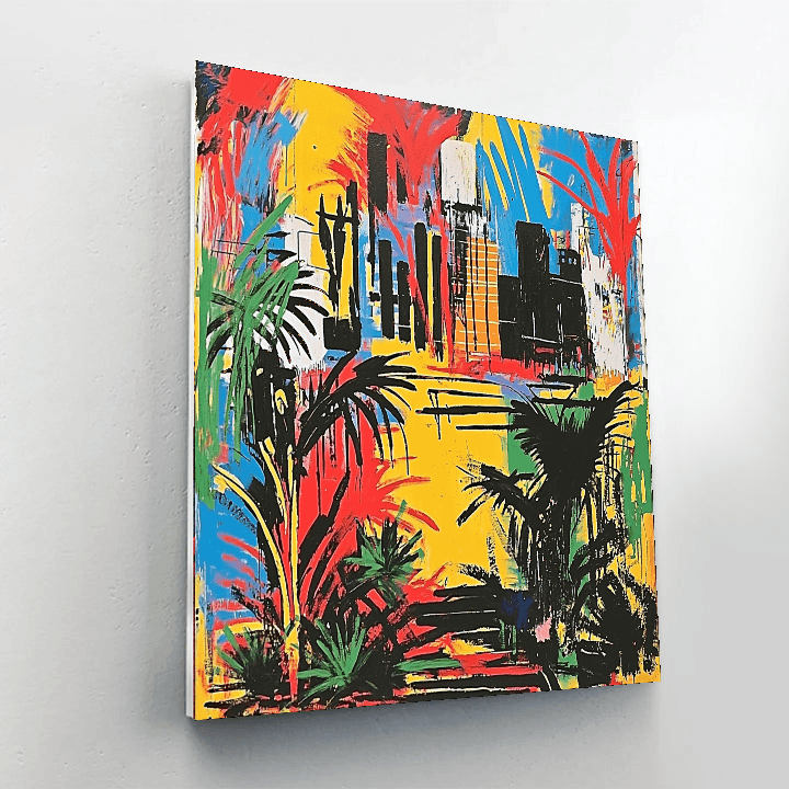 Jean-Michel Basquiat Inspired Urban Jungle Vibes  DIY Paint By Numbers