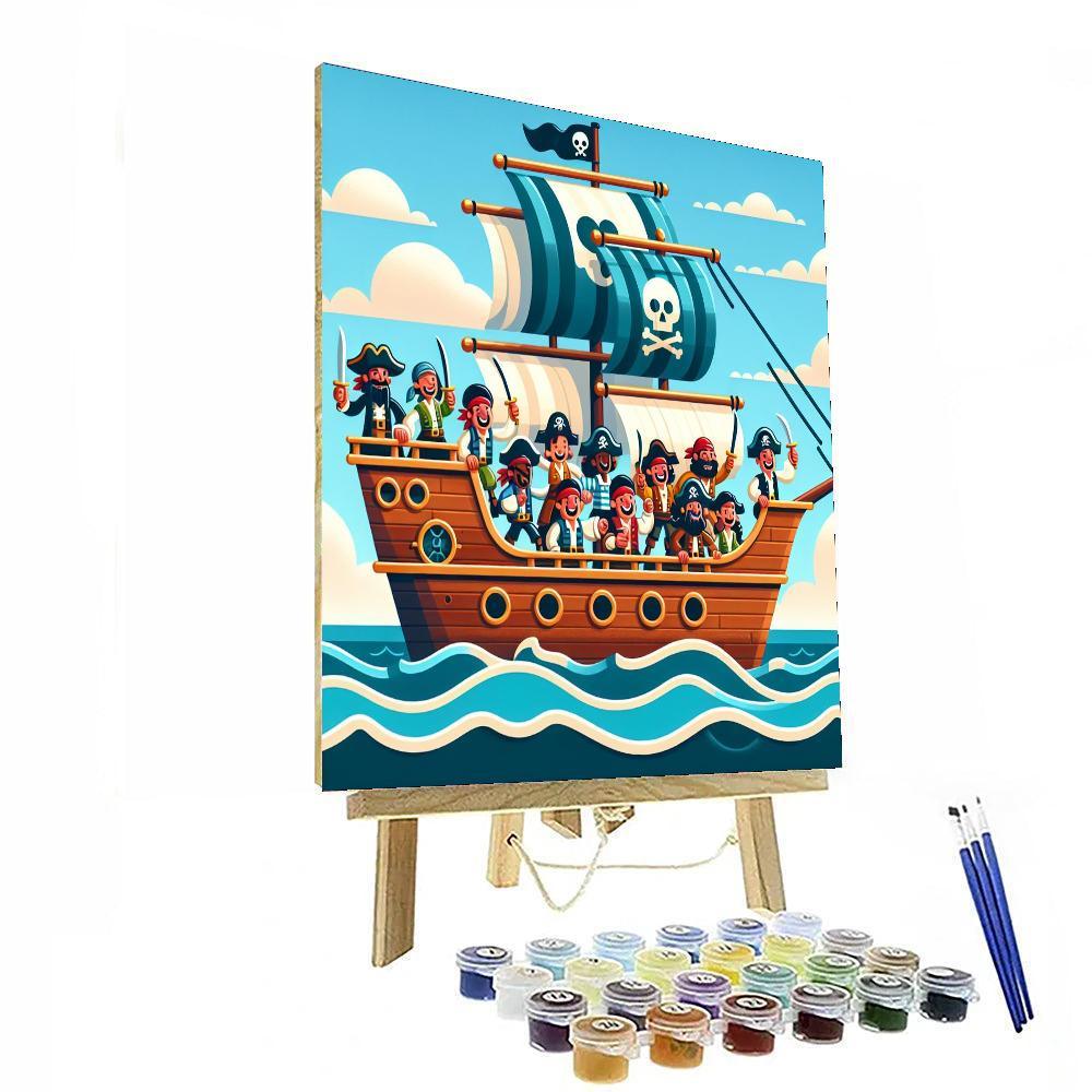 Pirate Ship Spectacle Paint By Color
