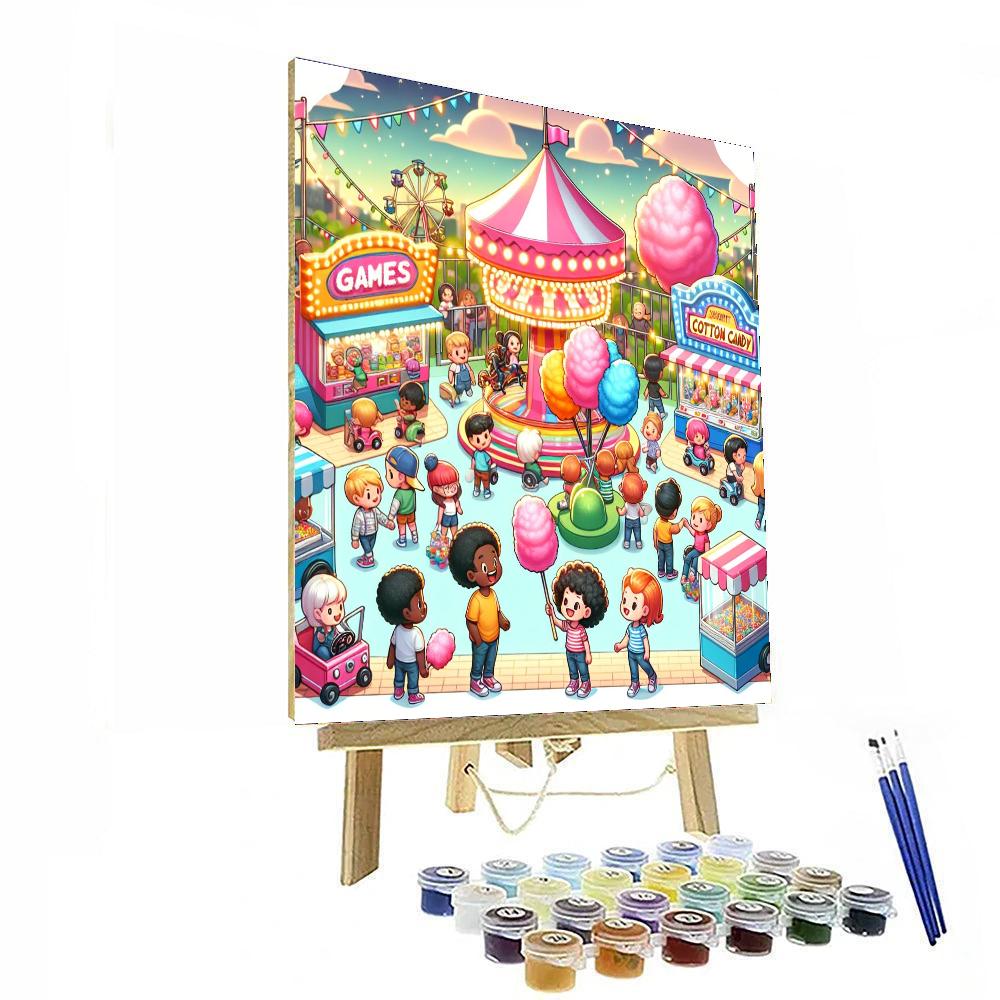 Magical Adventure At The Fair Painting By Numbers Kit