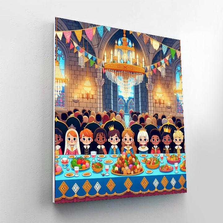 Royal Castle Feast Painting Number Kit