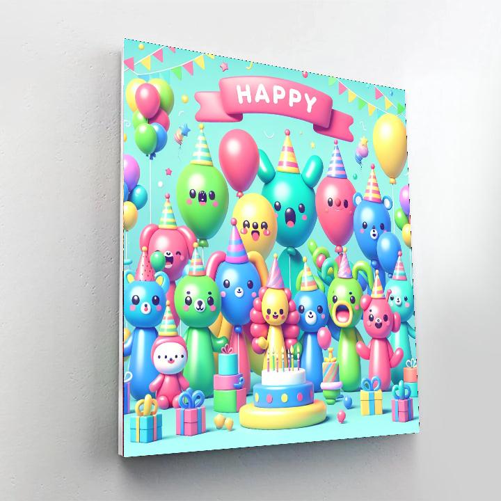 Brilliant Balloon Animals Painting By Numbers Kit