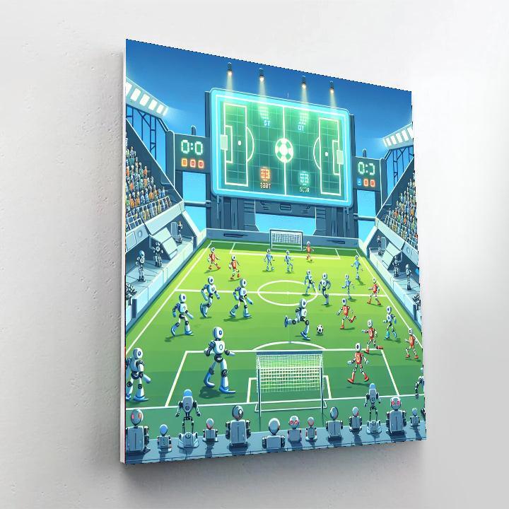 Robot Soccer Tournament Paint By Numbers