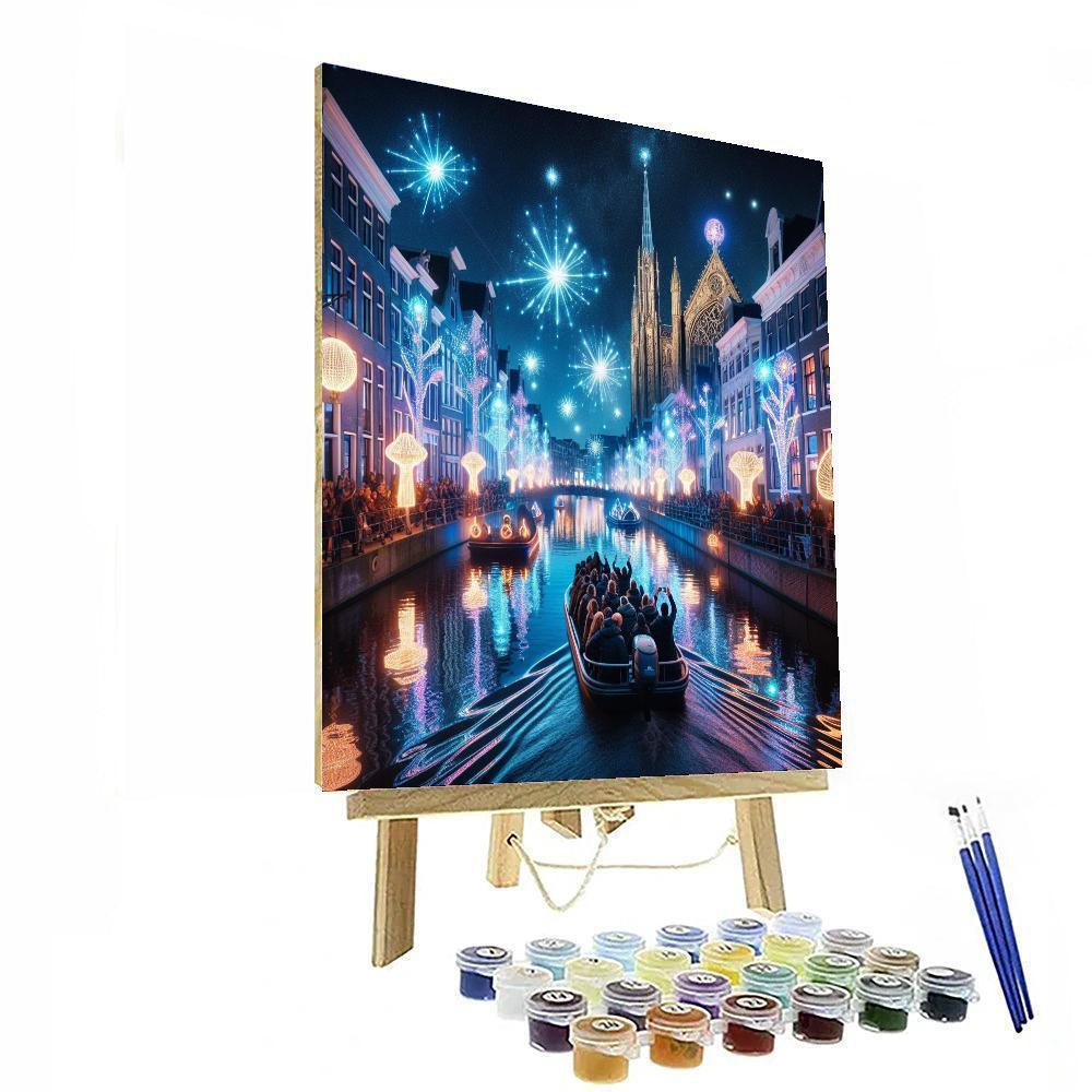 Light Festival Amsterdam Painting By Numbers Kit