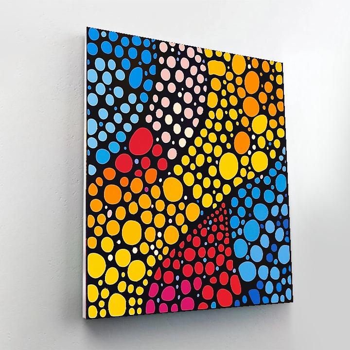 Yayoi Kusama Inspired Symphony Of Dots  Paint By Numbers
