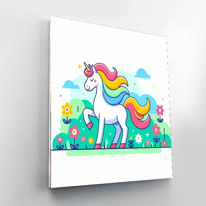 Mystical Unicorn Garden Paint By Numbers Kits