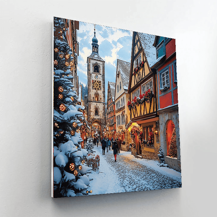 Rothenburg Ob Der Tauber Painting By Numbers Kit