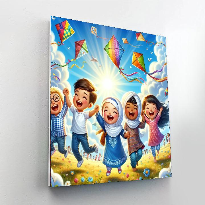 Kite Flying In The Park Paint By Number