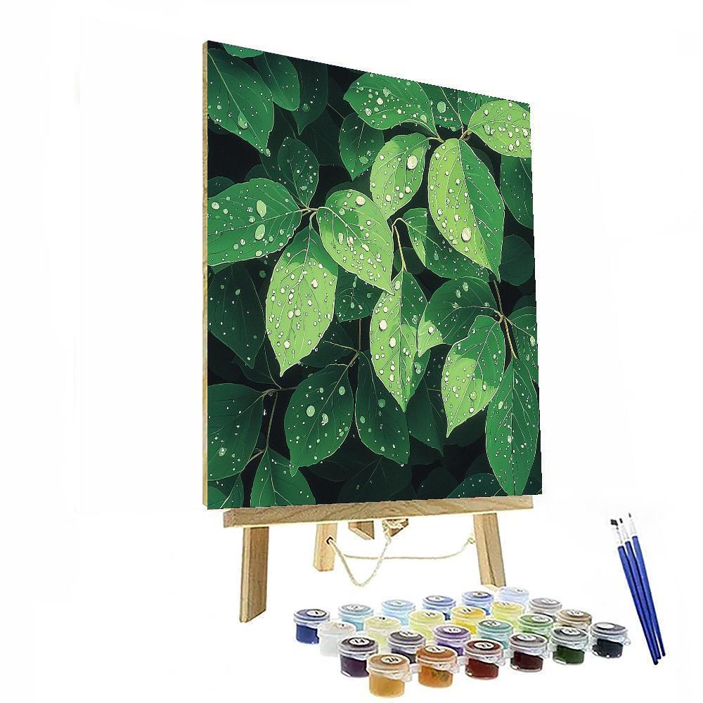 Hiroshige Inspired Glimmering Dewdrops  Paint By Numbers Kits