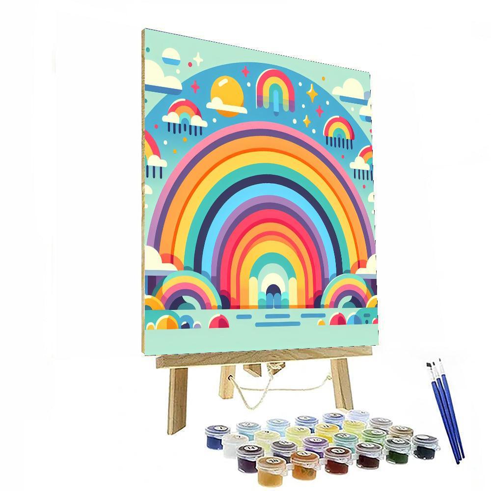 Rainbow Paradise Numbered Painting Kits