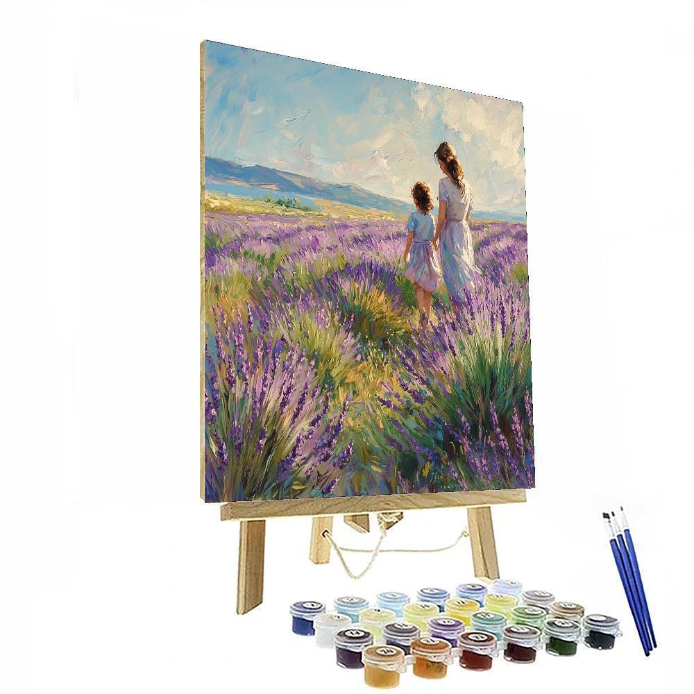 Lavender Fields Of Love Numbered Painting Kits