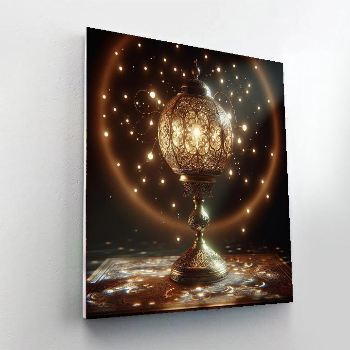 Enchanted Twilight Lamp Painting Number Kit