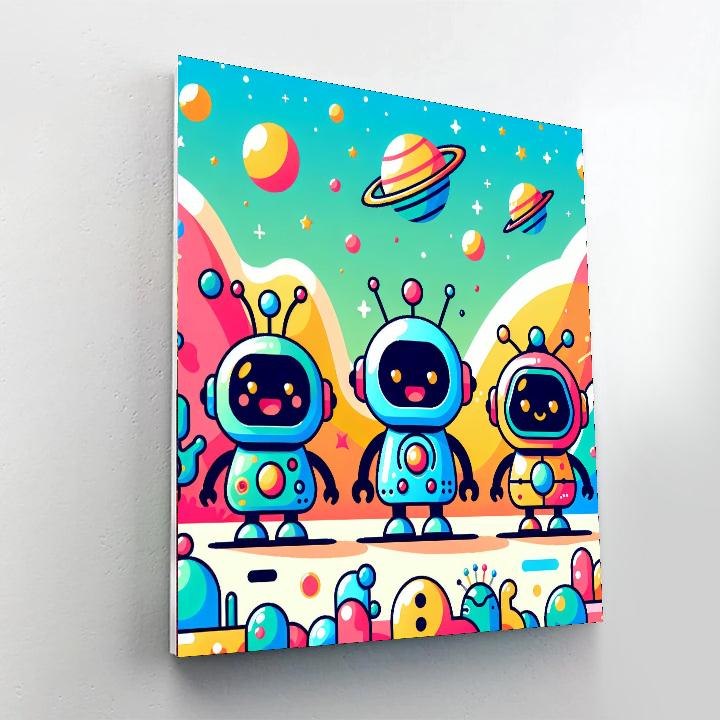 Space Robot Mission Painting By Numbers Kit
