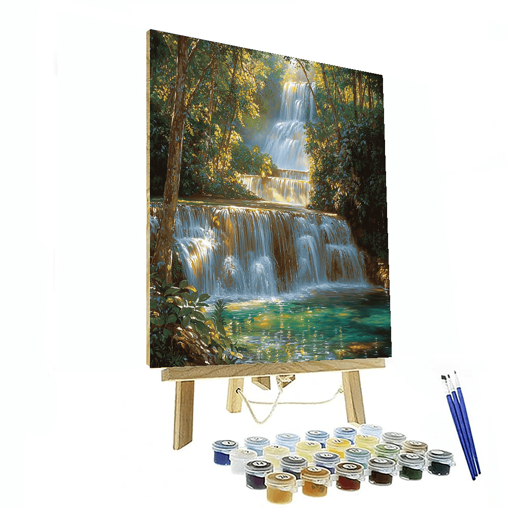 Erawan Falls - Thailand Paint By Numbers