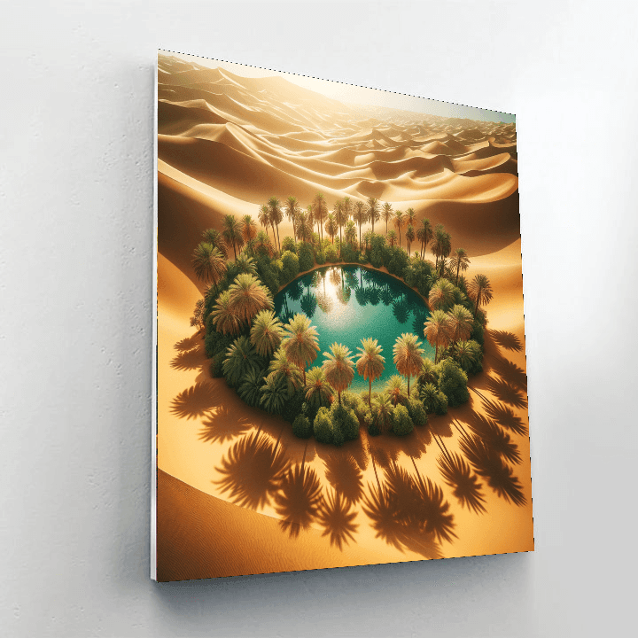 Radiant Desert Oasis Paint By Numbers Art